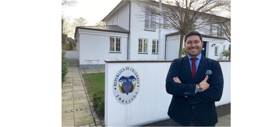 Nuevo Jefe de Misión de la Embajada de Colombia en Dinamarca, Duvan Ocampo, saluda a la comunidad colombiana