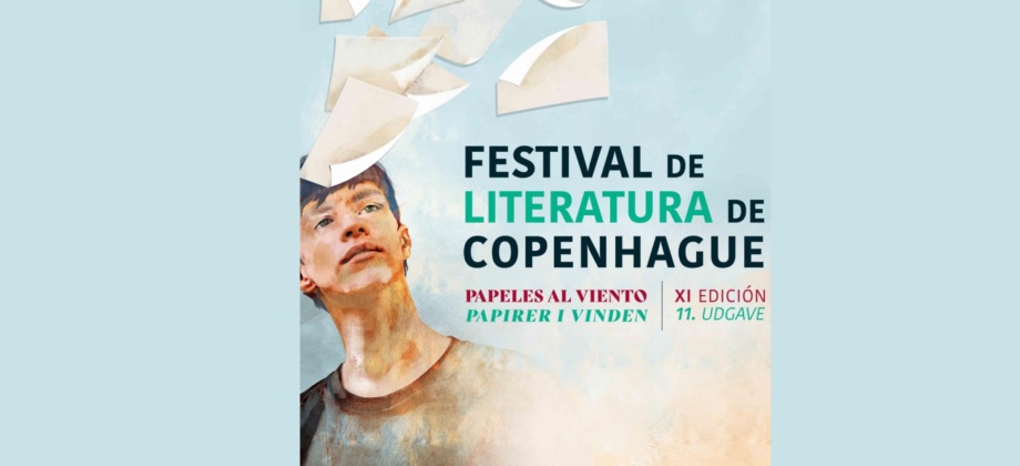 La Embajada de Colombia en Dinamarca invita a la XI Edición del Festival de Literatura de Copenhague - Papeles al viento, los días 28 y 29 de septiembre de 2023 